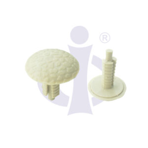 MALE-FEMALE CLIP BIG TRIM BUTTON PLASTIC (GREY ) (CI-BZ 3530)