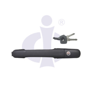 OUTSIDE DOOR HANDLE WITH KEYS (BLACK) (CI-BZ 4251)