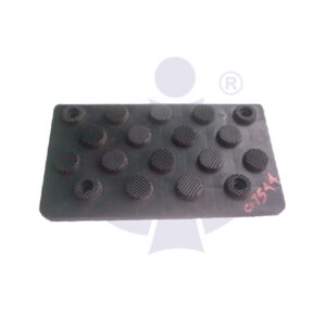 BLACK PLATE OF FOOT REST (SMALL) (PVC) (CI-BZ 7544)