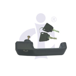 OUTSIDE DOOR HANDLE WITH KEYS (LONG BOLT) (CI-JCB 9061)