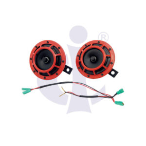 HORN DIE-125 MM 12 VOLT (RED) WITH WIRE (PAIR OF 2 PCS) (CI-UV 15313)